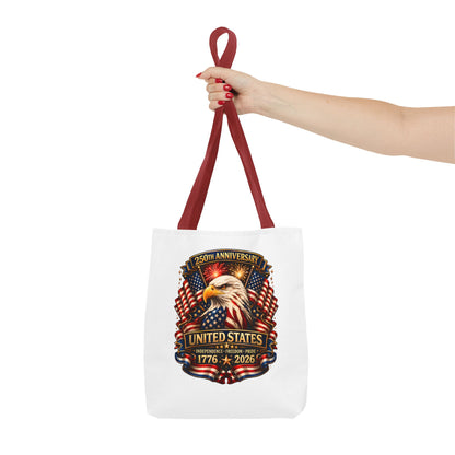 250th Anniversary United States Eagle Tote Bag — 1776–2026 Patriotic Cotton Tote