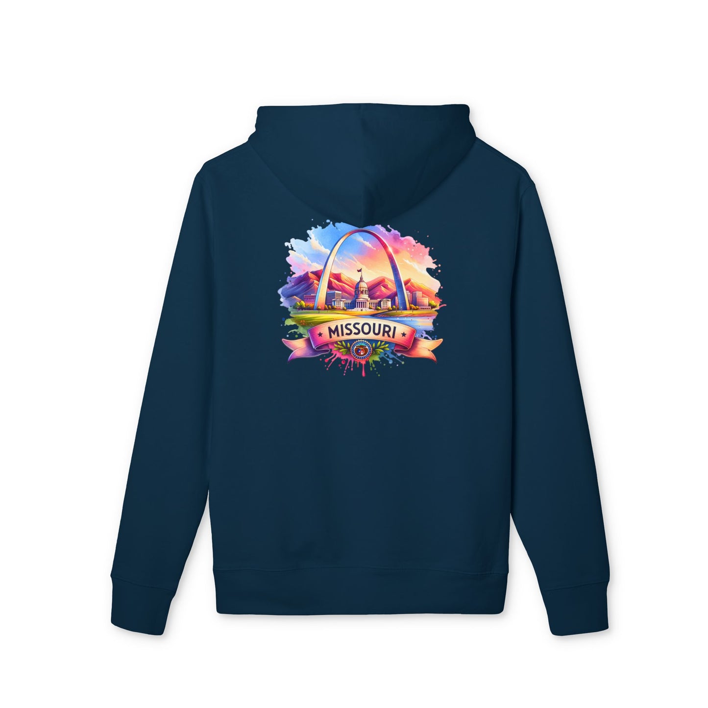 Missouri St. Louis Arch Hoodie — Colorful Sunset State Pride Pullover