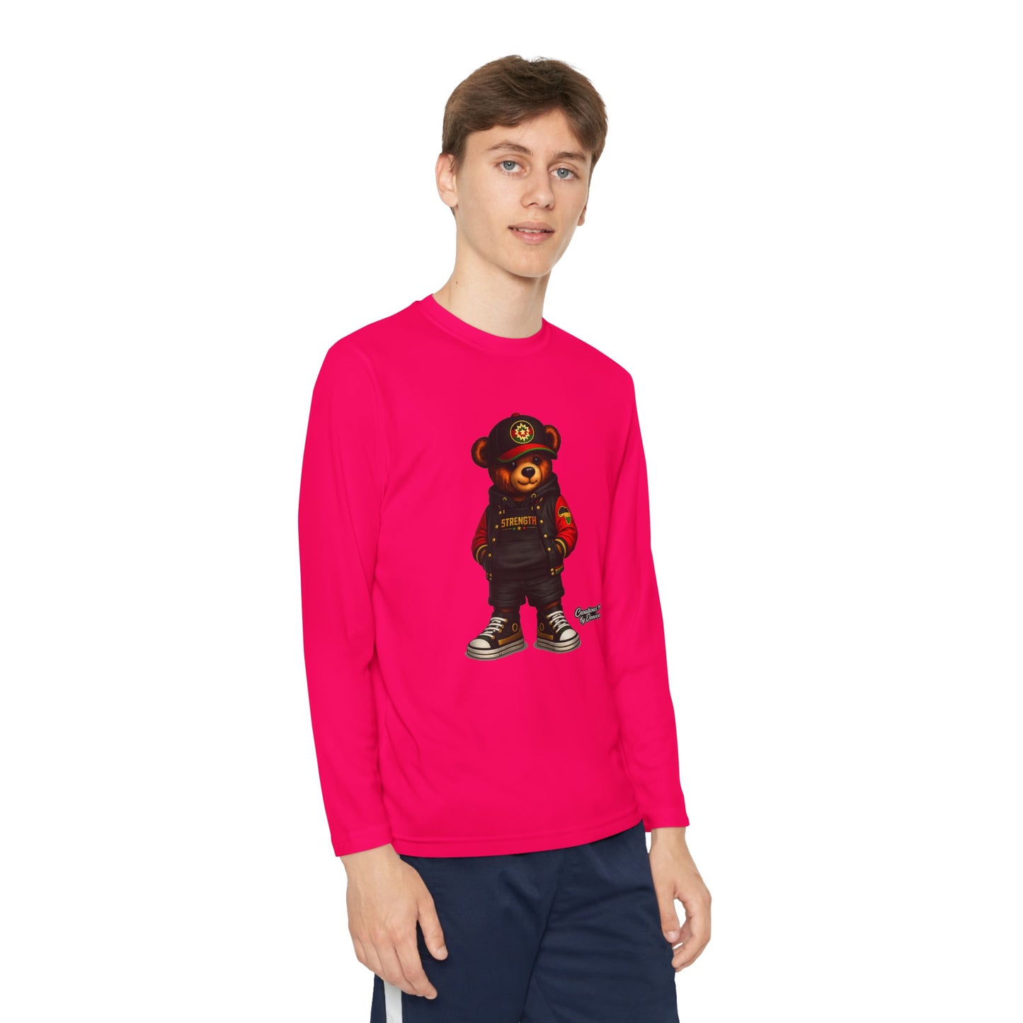 Youth Long Sleeve Tee — Urban Bear Graphic