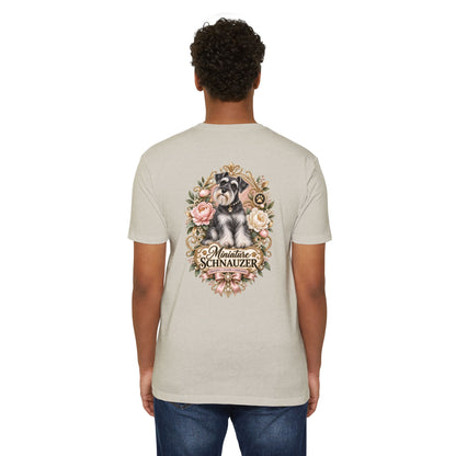 Miniature Schnauzer Floral T‑Shirt