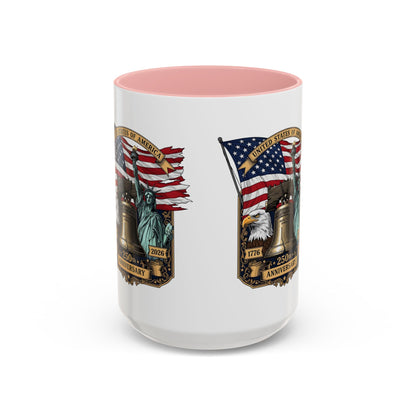 Liberty Anniversary Coffee Mug — 250th USA Celebration Accent Mug