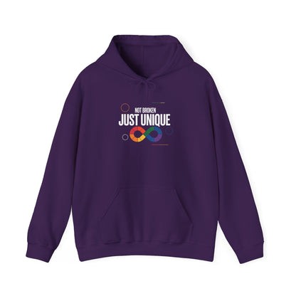 Not Broken Just Unique Hoodie