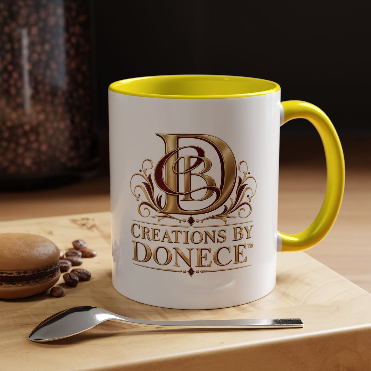 Creations by Donece Logo Accent Coffee Mug (11/15oz)