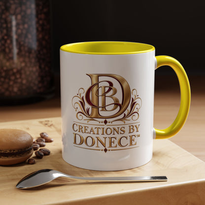 Creations by Donece Logo Accent Coffee Mug (11/15oz)