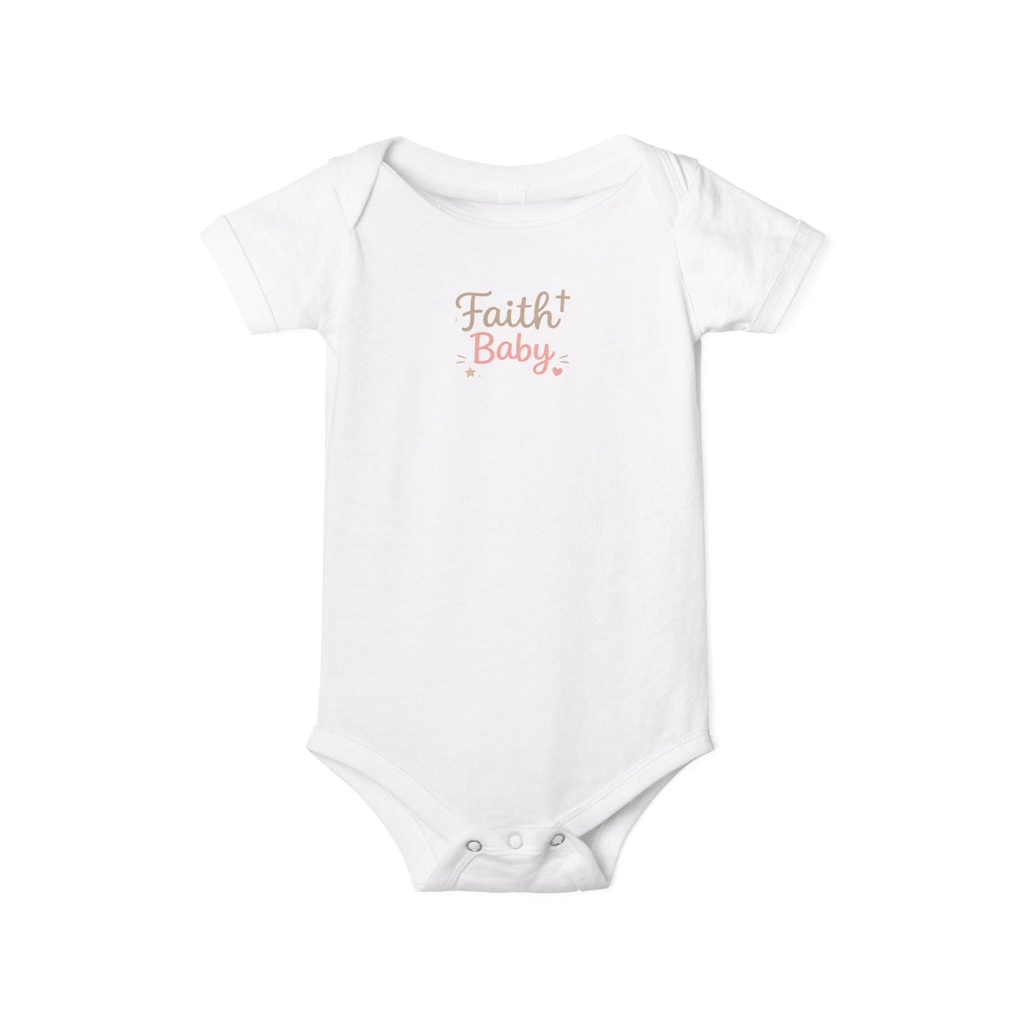 Faith Baby Infant Bodysuit — Religious Newborn One-Piece