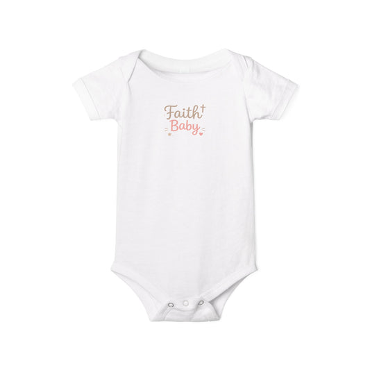 Faith Baby Infant Bodysuit — Religious Newborn One-Piece
