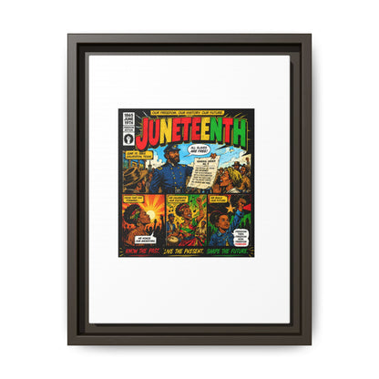 Juneteenth Comic Art Canvas - Framed Matte Wall Decor