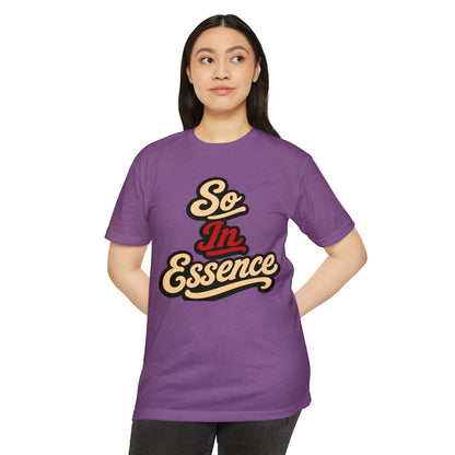 So In Essence T-Shirt — Retro Script Graphic Tee