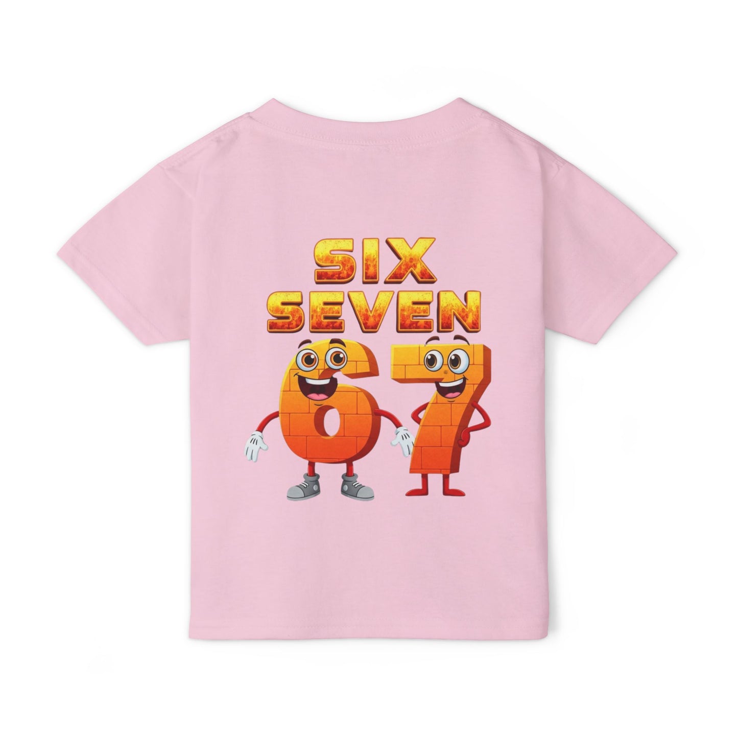Six Seven 67 Toddler T-Shirt — Cute Number Cartoon Tee for Kids