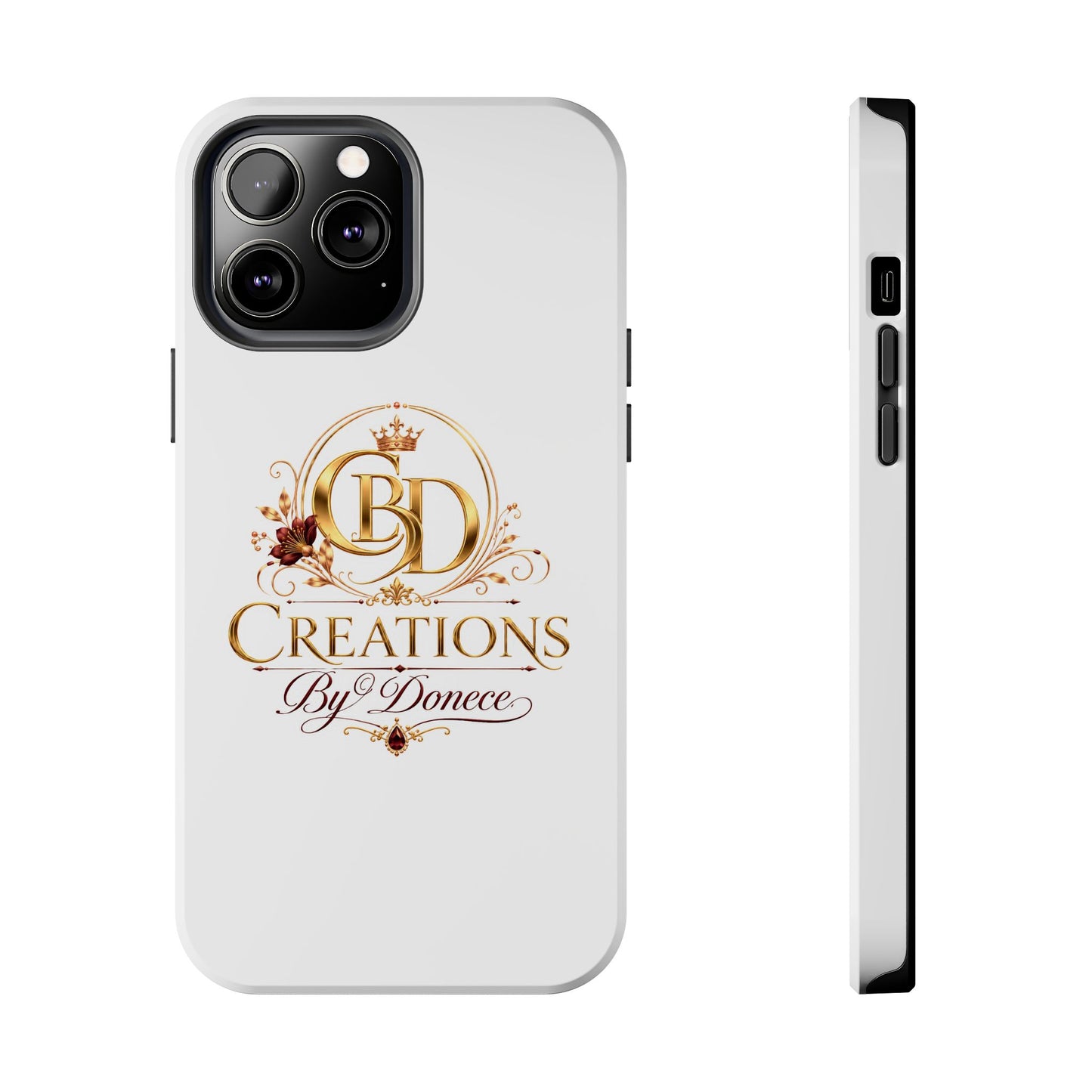 BD Creations By Donece Elegant Logo Tough Phone Case — Protective iPhone Cover