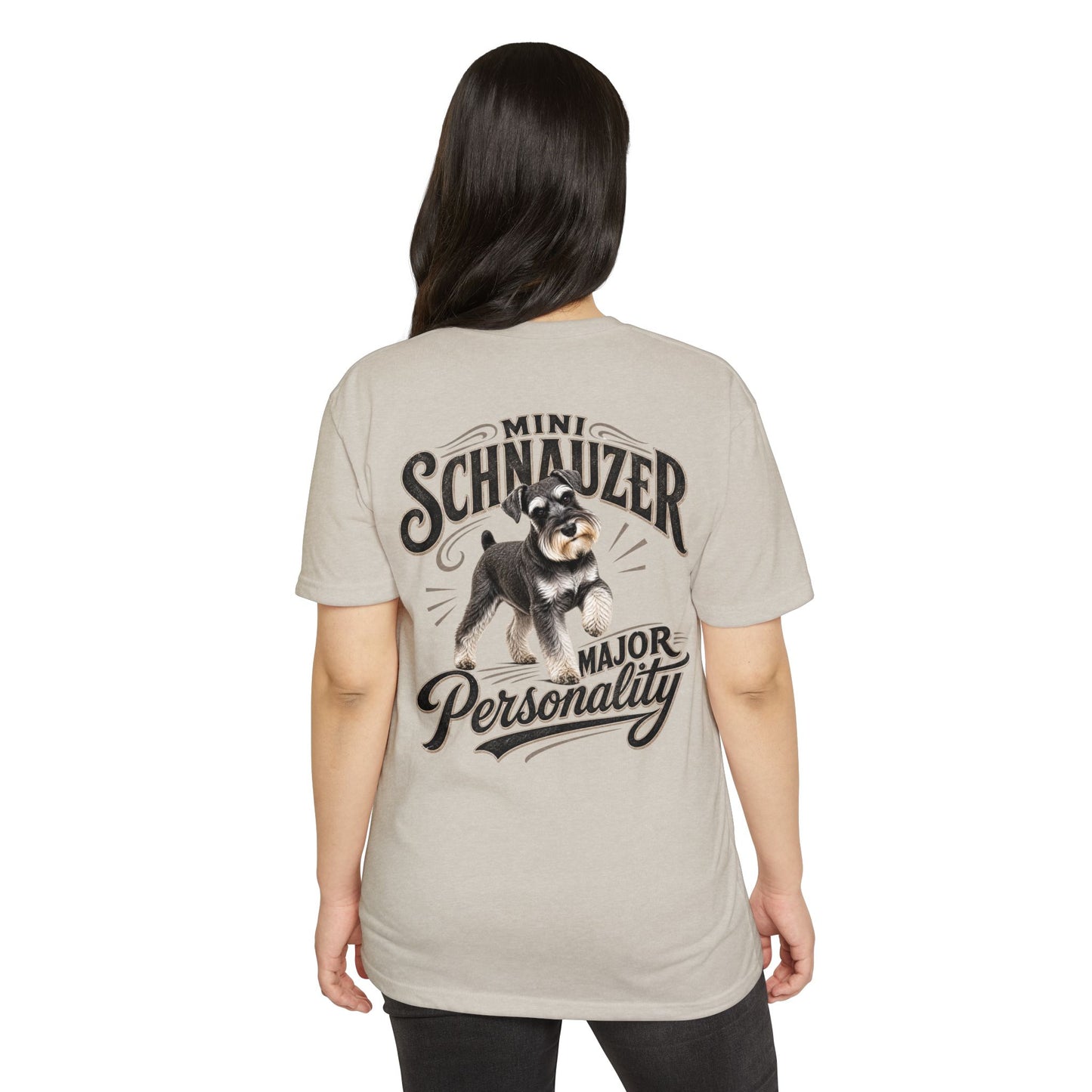 Mini Schnauzer T-Shirt — "Major Personality" Dog Lover Tee