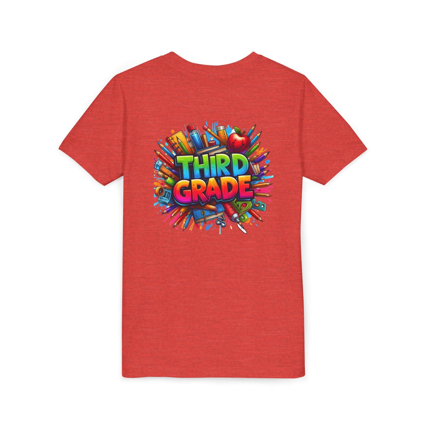 Third Grade Kids' T-Shirt – Colorful School Supplies Back-to-School Tee