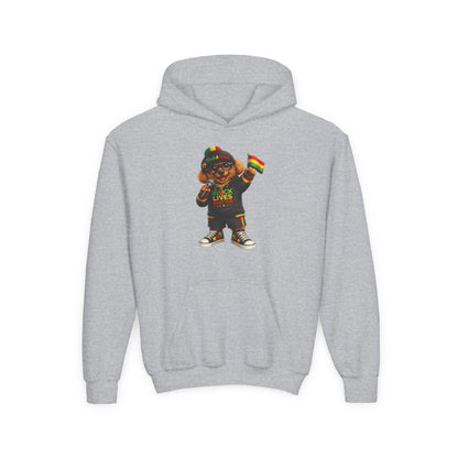 Youth Hoodie — Black Lives Matter Rasta Bear Kids Pullover