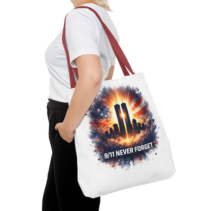 9/11 Never Forget Memorial Tote Bag — Twin Towers Tribute Tote