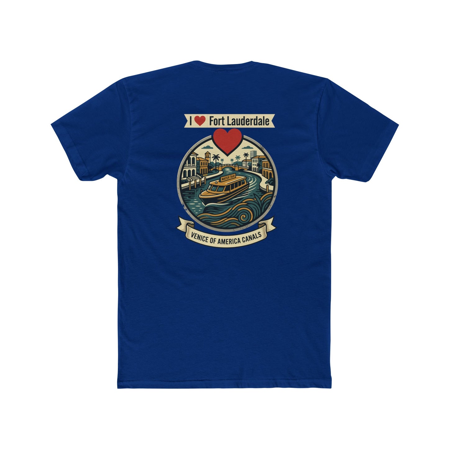 I Heart Fort Lauderdale Canals T‑Shirt — Venice of America Boat Graphic Tee
