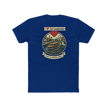 I Heart Fort Lauderdale Canals T‑Shirt — Venice of America Boat Graphic Tee