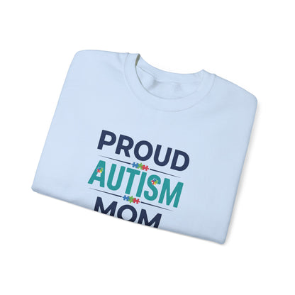 Proud Autism Mom Crewneck Sweatshirt
