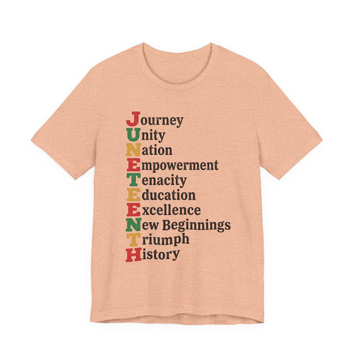 Juneteenth Acrostic T-Shirt — Journey, Unity, Empowerment Tee