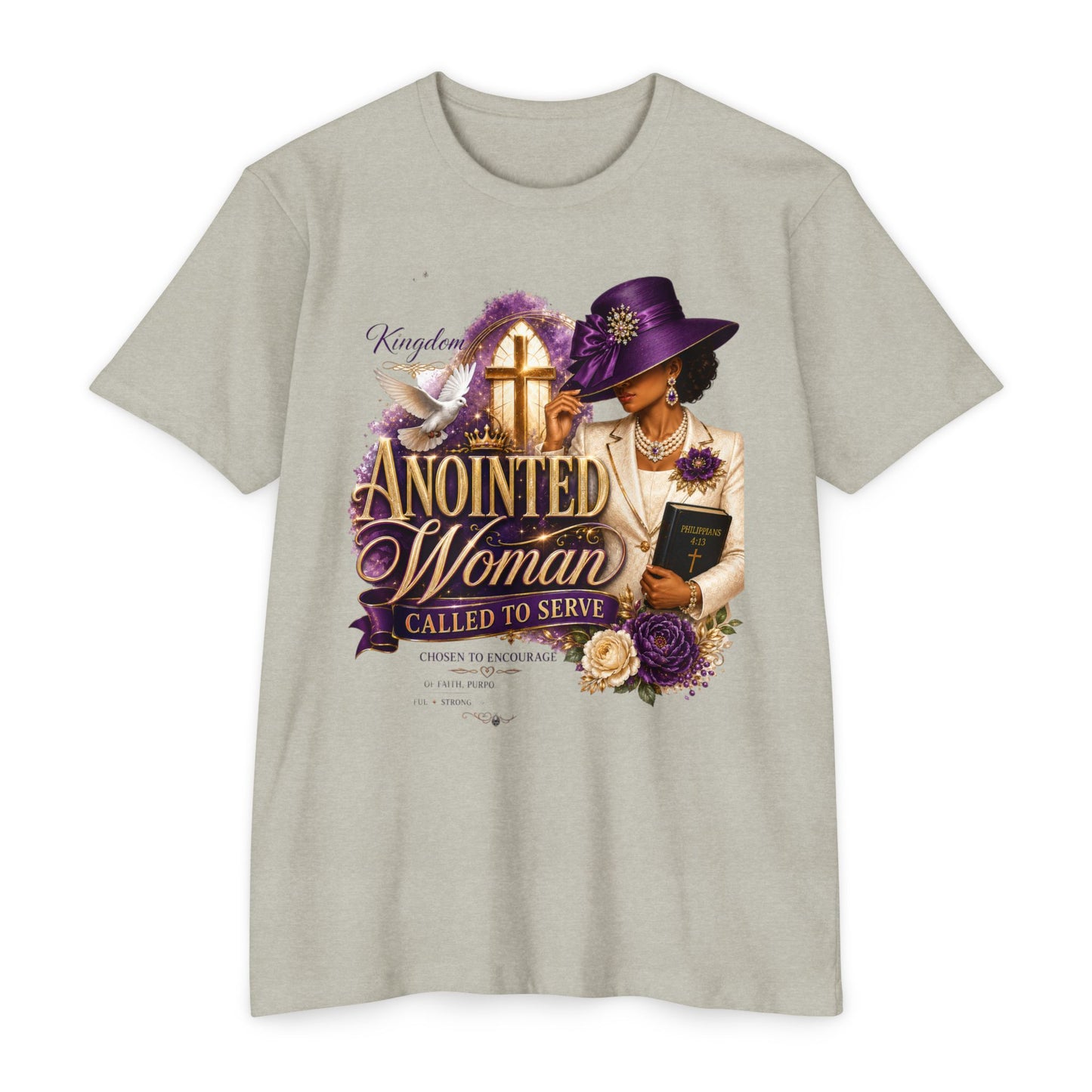 Anointed Woman T-Shirt — "Called to Serve" Christian Faith Tee