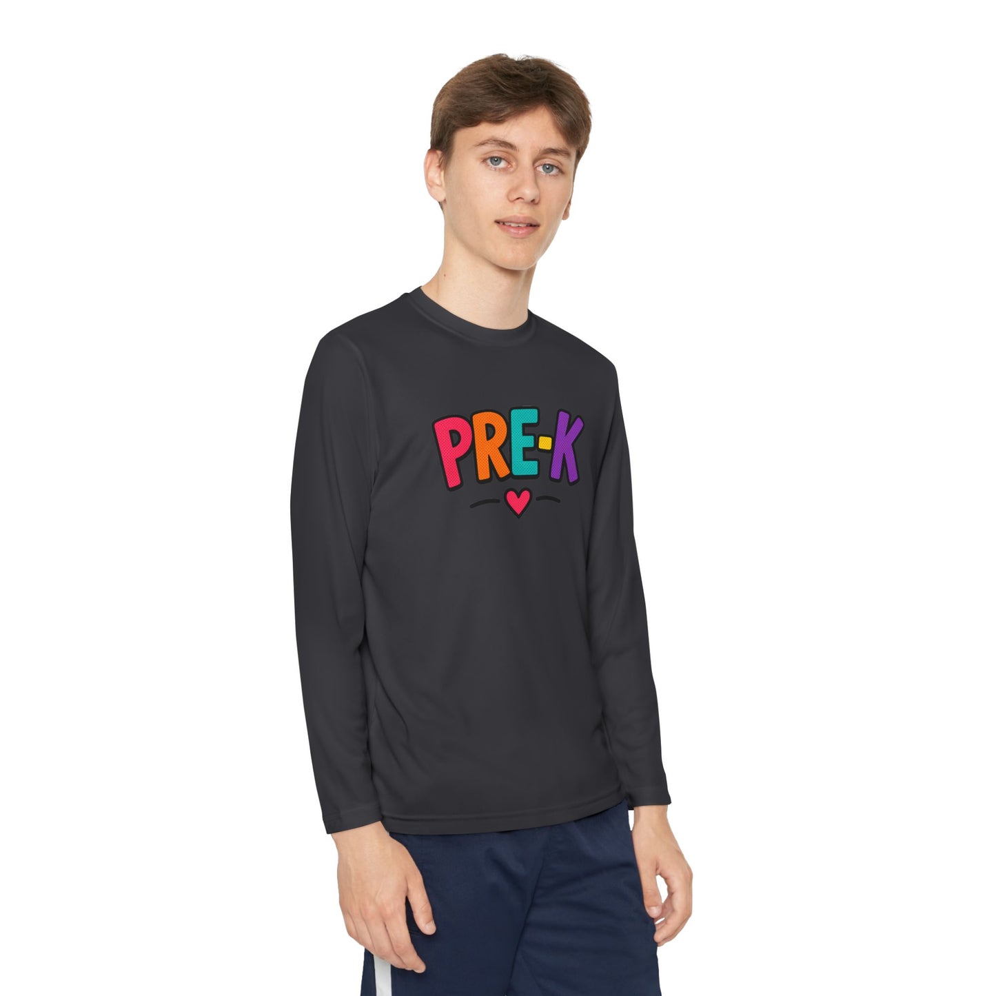 Pre-K Kids Long Sleeve Tee — Colorful Cute PreK Shirt for Preschoolers