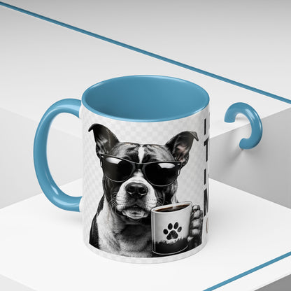 Dog Lover Coffee Mug — "I Don't Need Therapy I Just Need My Dog (And Coffee)" Accent Mug