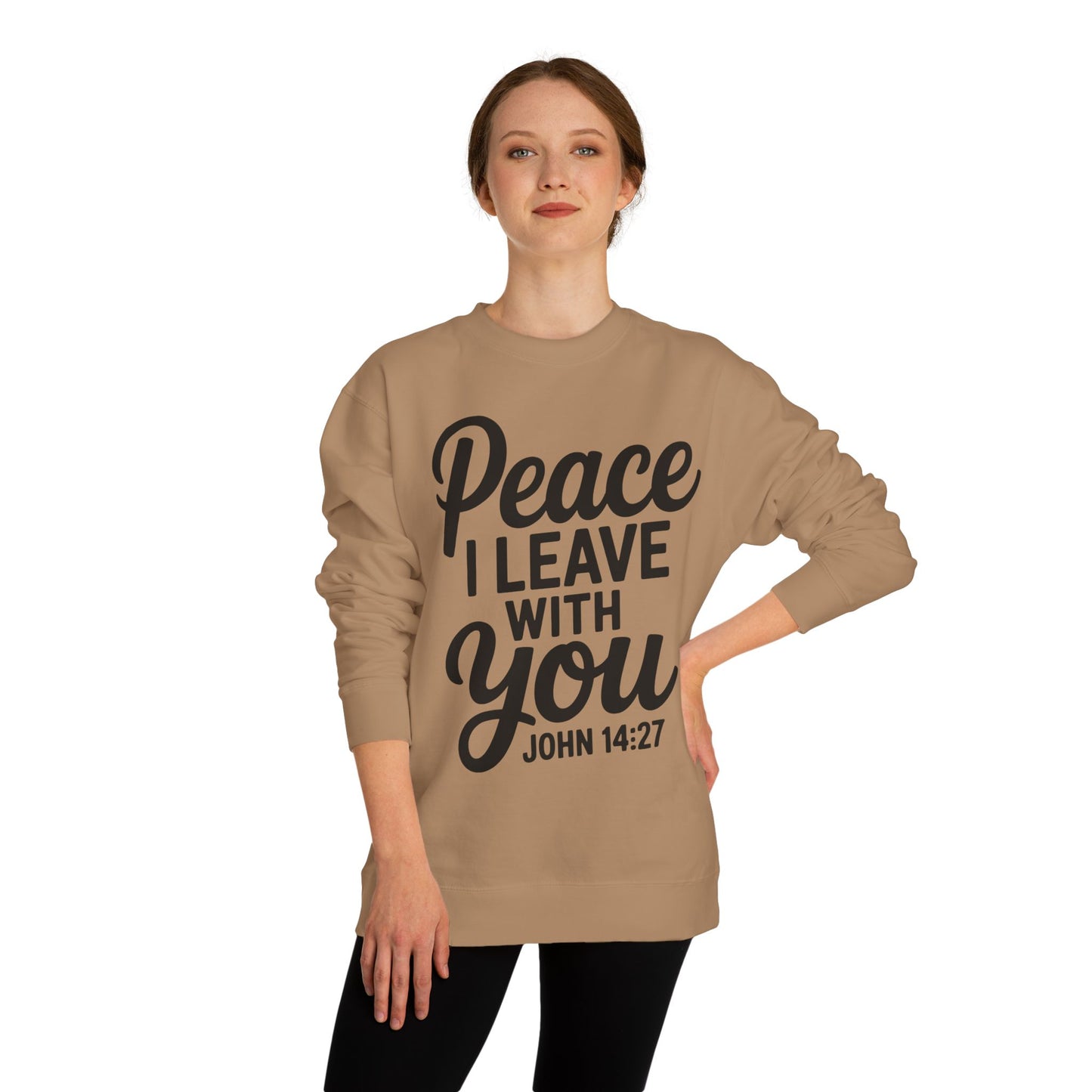 Peace I Leave With You Sweatshirt — John 14:27 Christian Crewneck