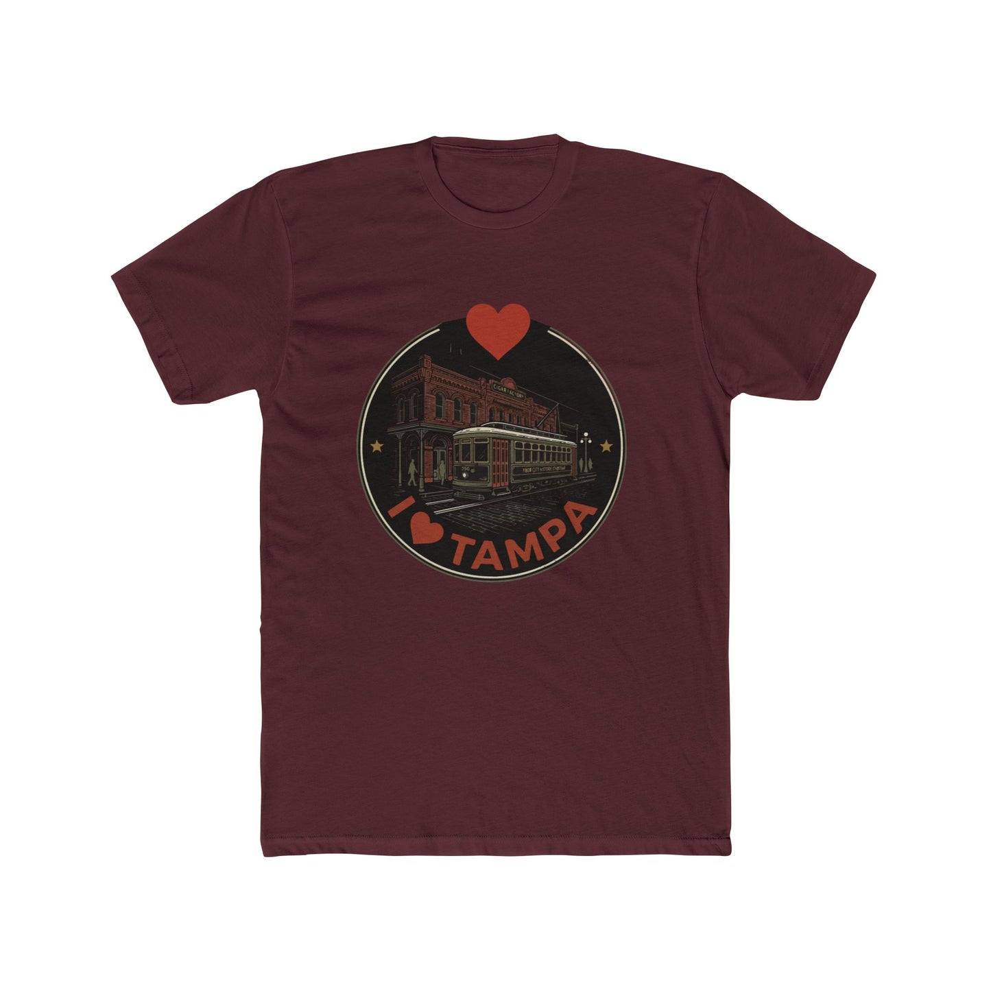 I Heart Tampa Streetcar T-Shirt — Retro Tampa Vintage City Tee