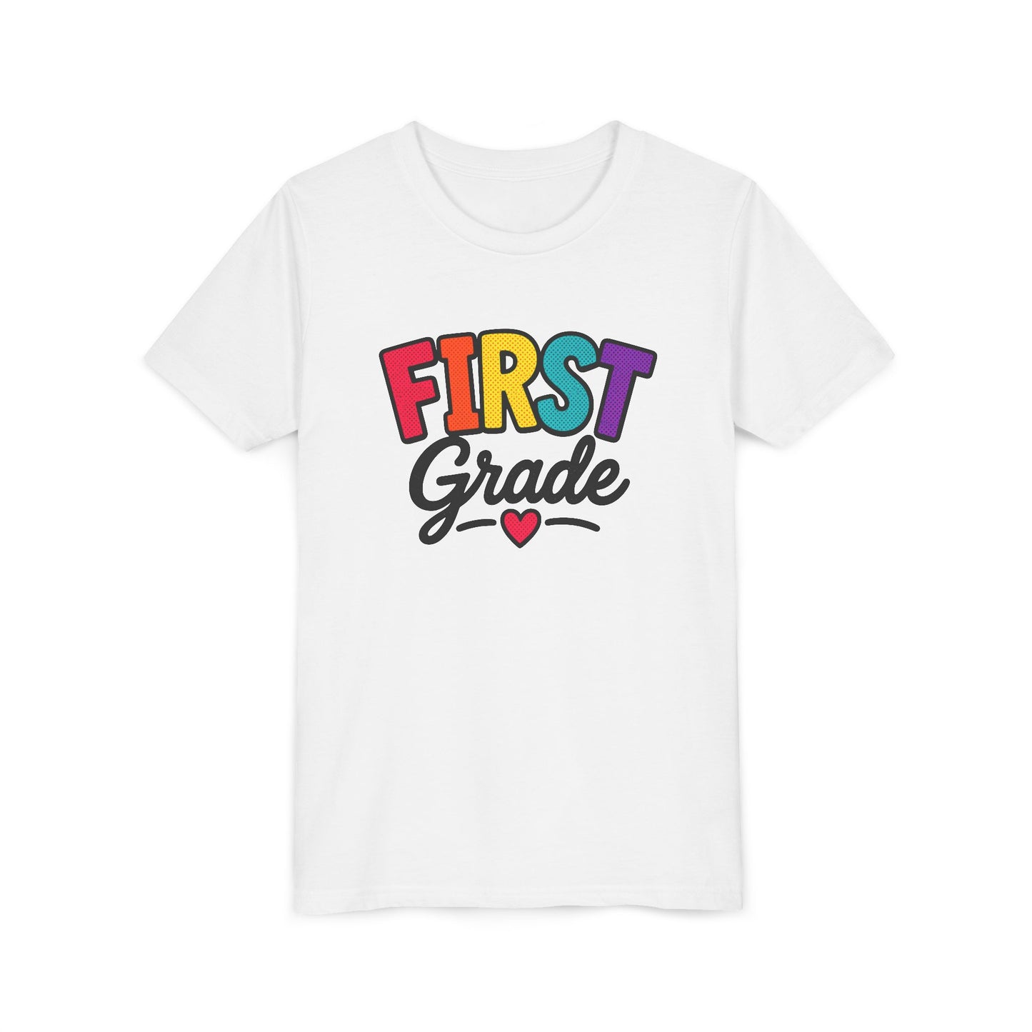 First Grade Youth T‑Shirt — Colorful Back-to-School Tee