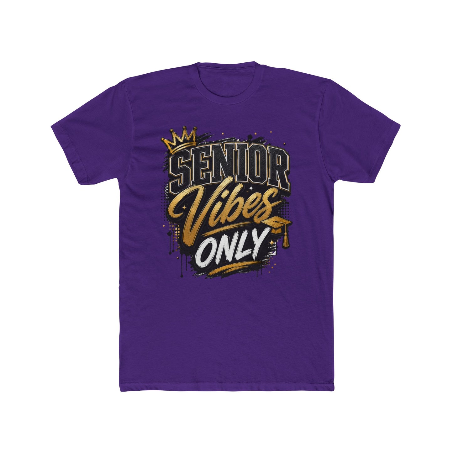 Senior Vibes Only T-Shirt — Class of Grad Graphic Tee