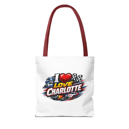 I Love Charlotte Racing Tote Bag