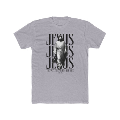 Jesus Typography Graphic Tee — "The Way The Truth The Life" Christian T‑Shirt