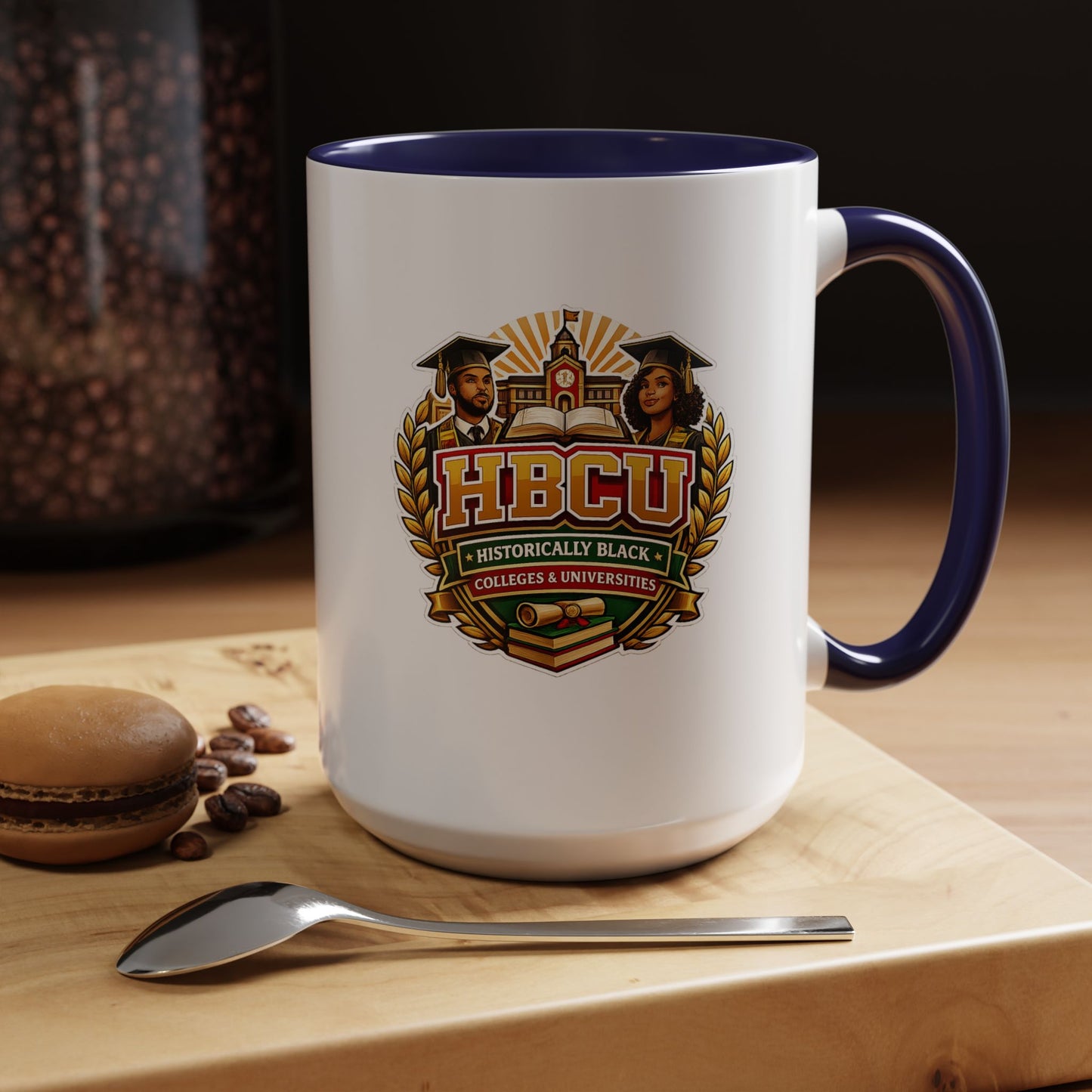 HBCU Pride Accent Coffee Mug — Historically Black Colleges & Universities Graduation Gift