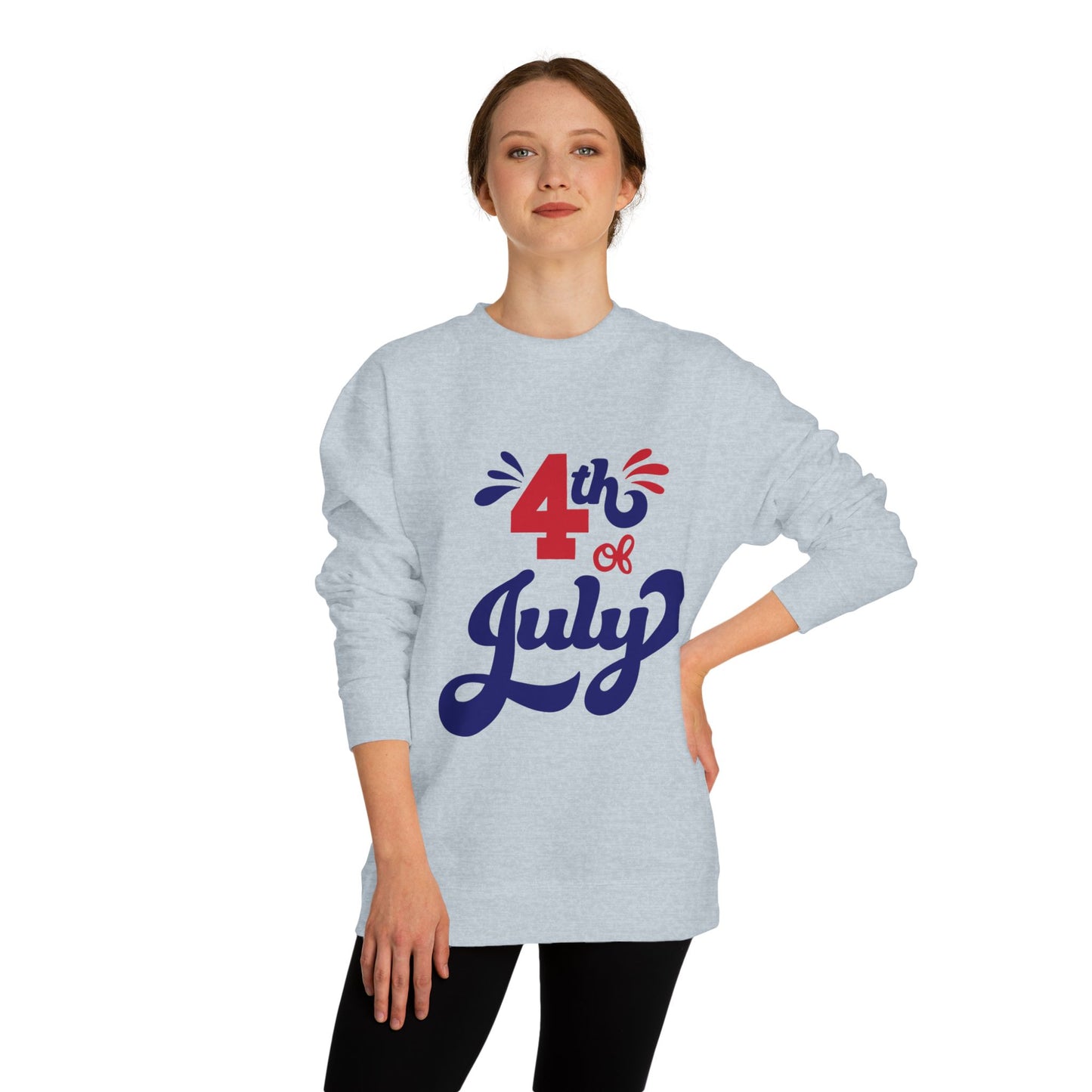 4th of July Crewneck Sweatshirt — Patriotic Independence Day Pullover