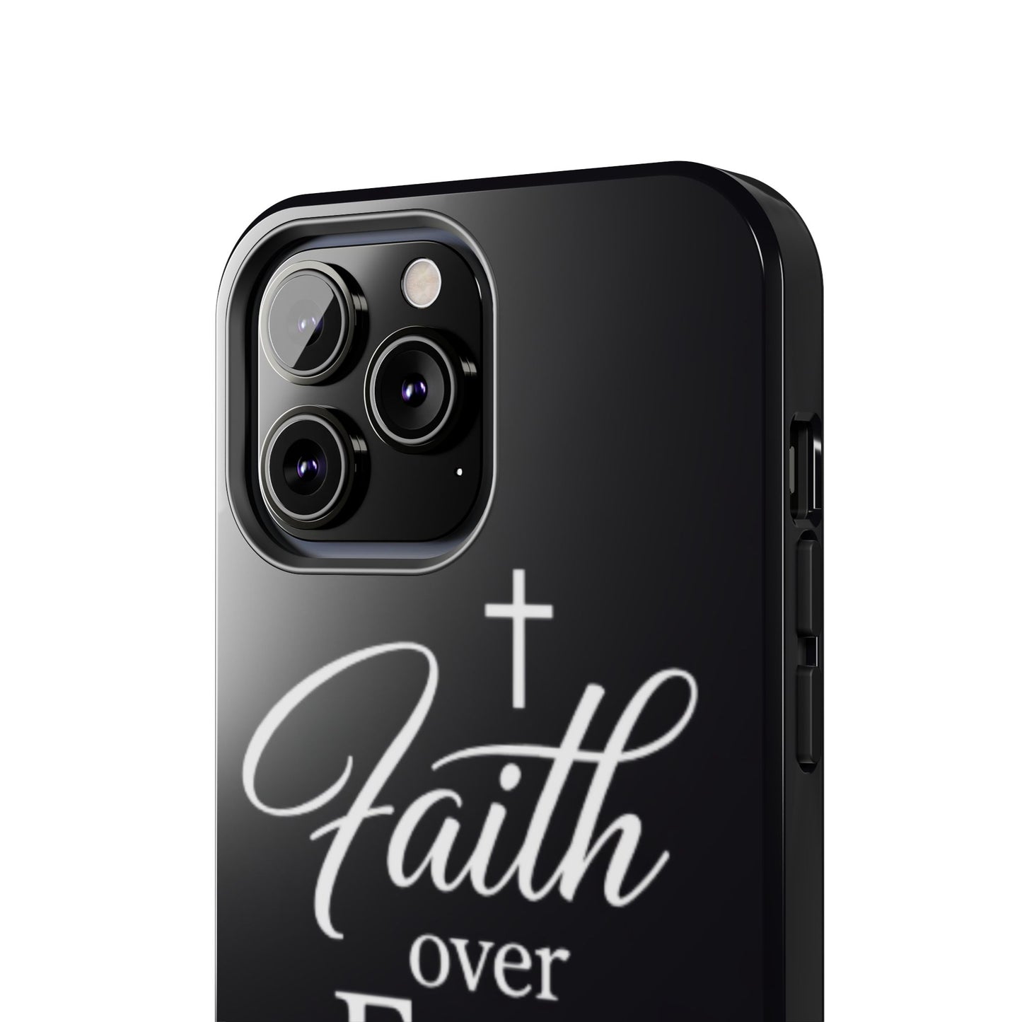 Faith Over Fear Tough Phone Case — Inspirational Christian Cross Phone Cover