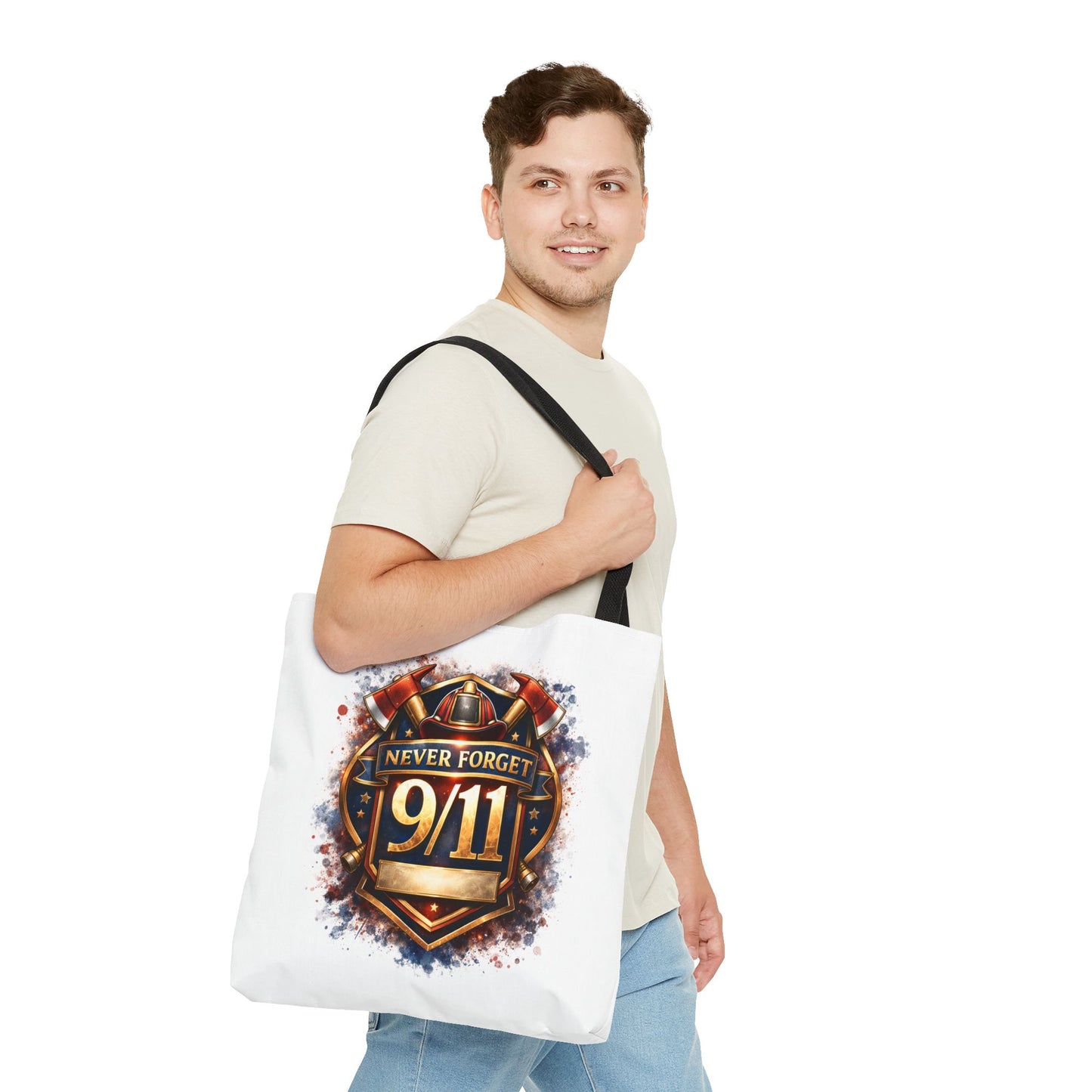 Never Forget 9/11 Memorial Tote Bag