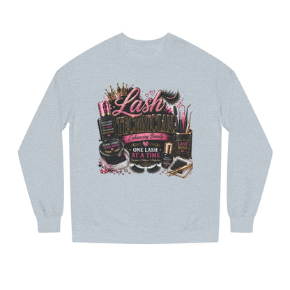 Eyelash Artist Crewneck Sweatshirt — “Lash Technician” Beauty Salon Graphic
