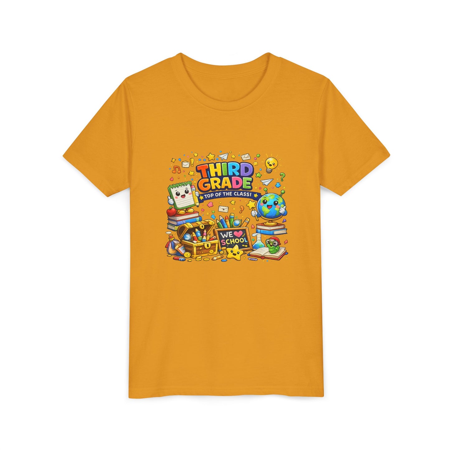 Third Grade Kids Tee — "Third Grade Out of the Classroom" Back-to-School Youth Shirt