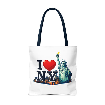 I  NY Statue of Liberty Tote Bag — New York City Souvenir Canvas Tote