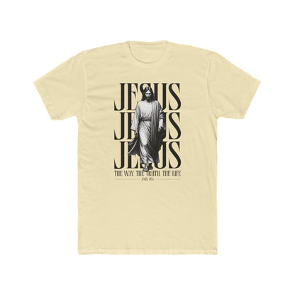 Jesus Typography Graphic Tee — "The Way The Truth The Life" Christian T‑Shirt