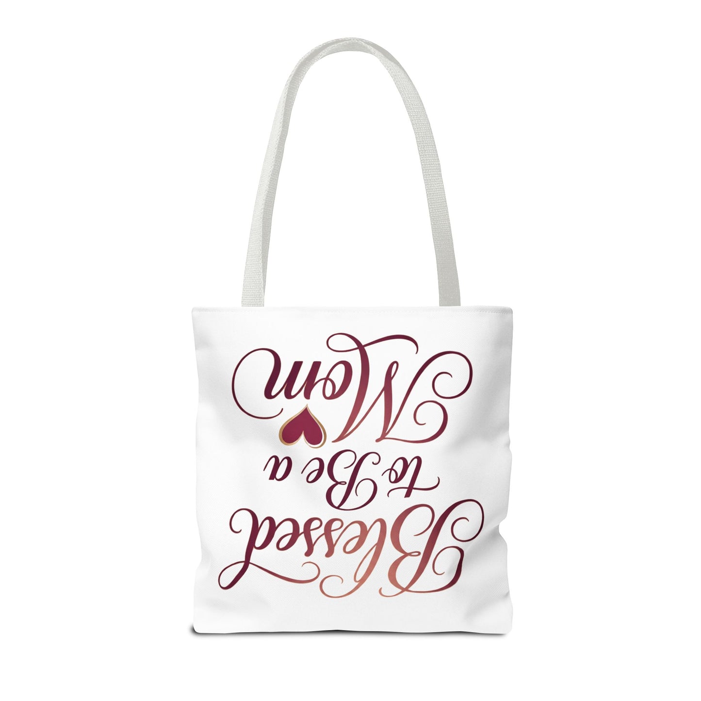 Blessed to Be a Mom Tote Bag – Mother's Day Floral Script Gift