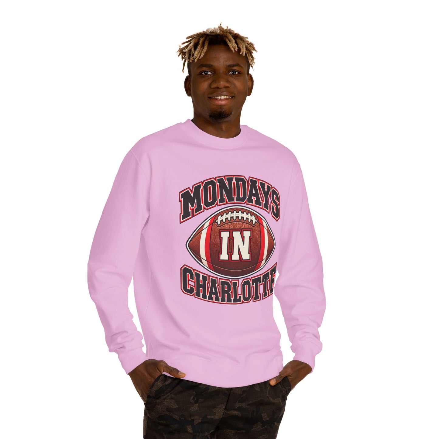 Mondays in Charlotte Football Sweatshirt