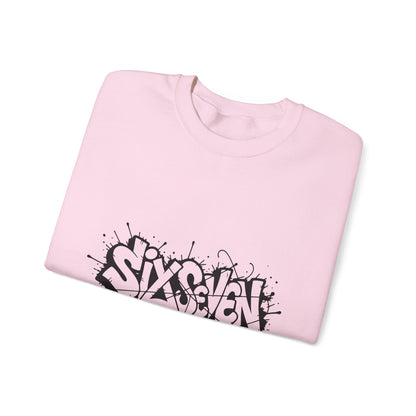 Graffiti 'Six Seven' Crewneck Sweatshirt