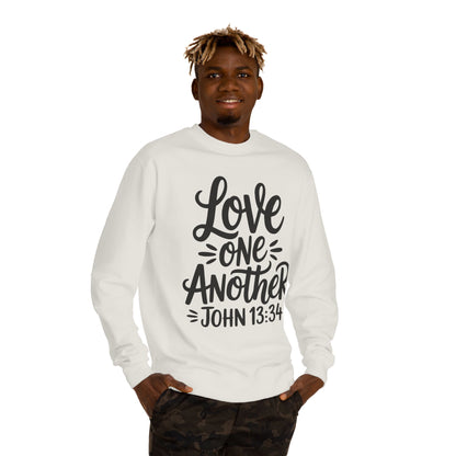 Love One Another Sweatshirt — John 13:34 Christian Crewneck