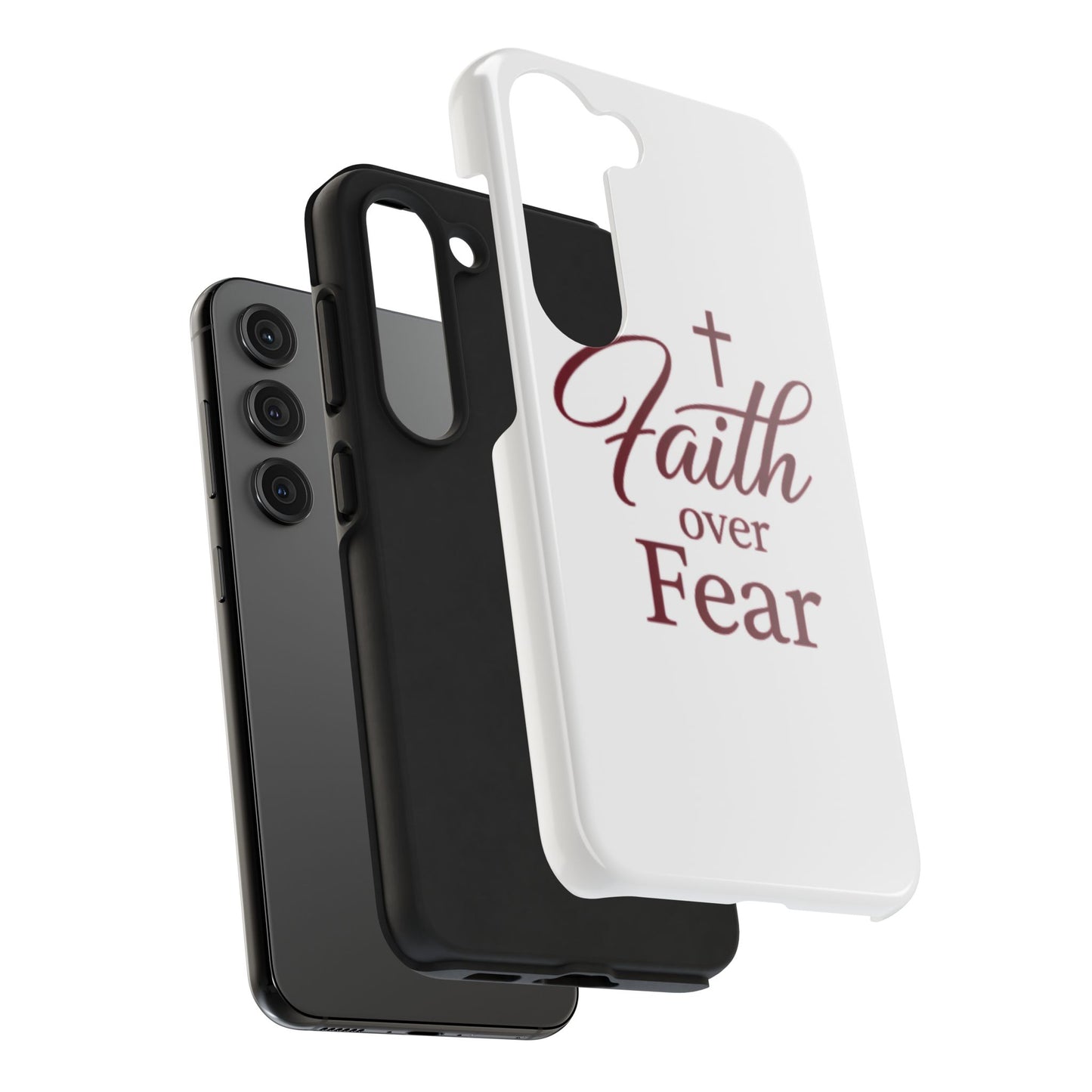 Faith Over Fear Tough Phone Case — Christian Inspirational Protective Phone Cover