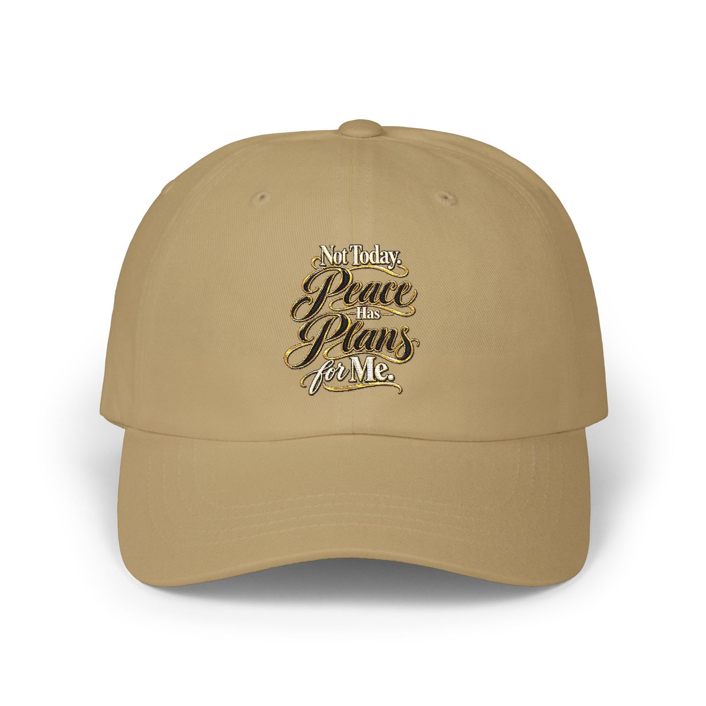 Dad Cap — "Be Kind, Brave, Gracious, Be You" Gold Script Embroidered Baseball Hat