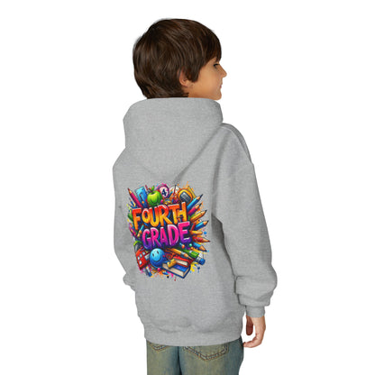 Fourth Grade Youth Hoodie — Colorful Back-to-School Kids Sweatshirt