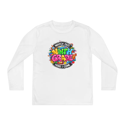 Ninth Grade Crewneck Long Sleeve — "Watch Out Ninth Grade Here I Come" Back-to-School Tee