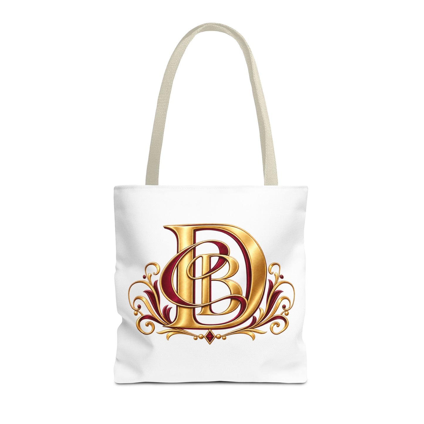 Monogram D Gold Ornate Tote Bag