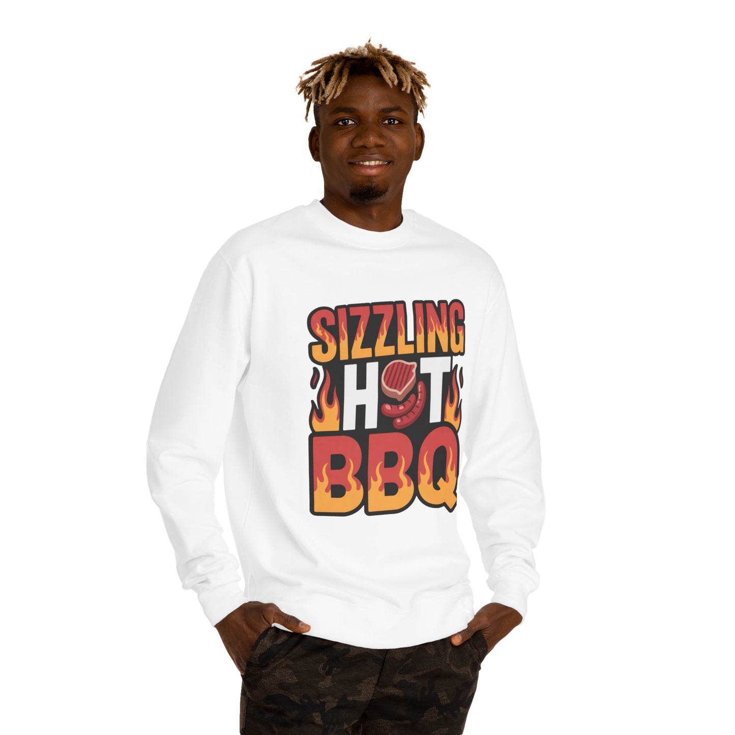 Sizzling Hot BBQ Sweatshirt — Grilling Graphic Crewneck