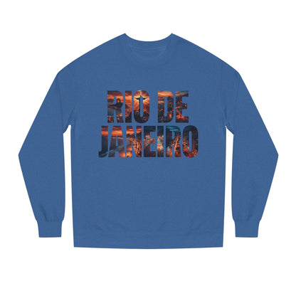 Rio de Janeiro Graphic Sweatshirt — Sunset Typography Travel Crewneck